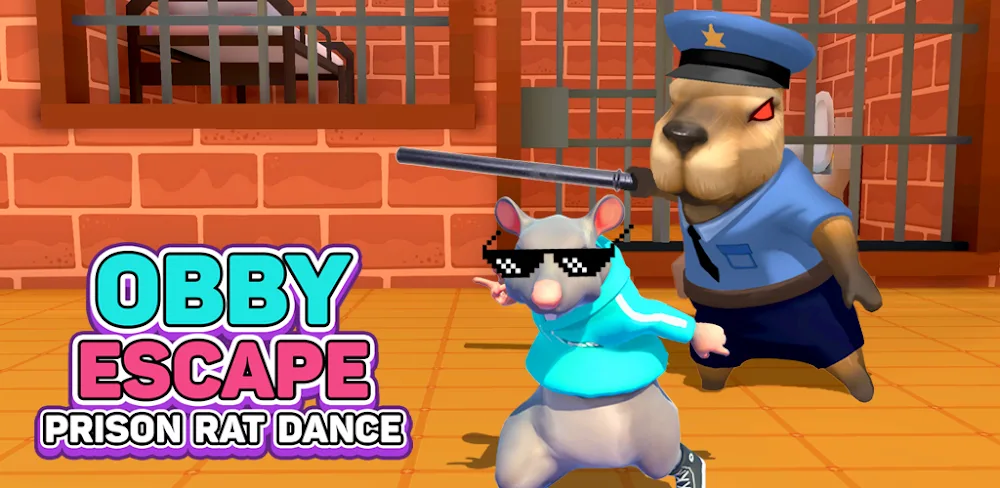 Obby Escape: Prison Rat Dance screenshot 1