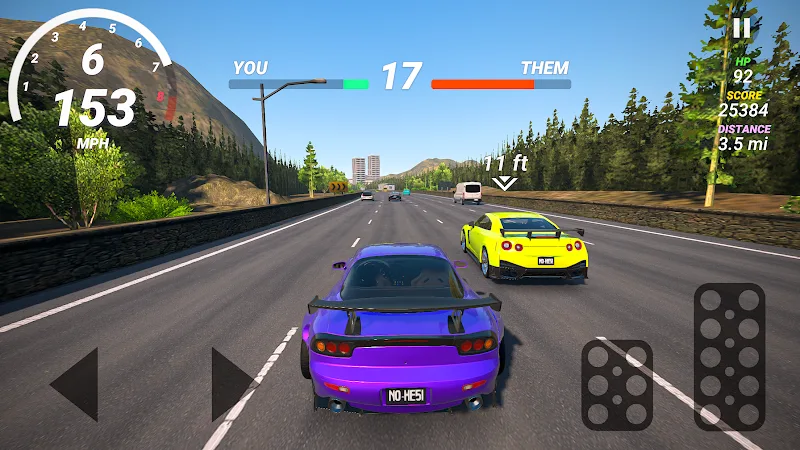 No Hesi Car Traffic Racing game image 4