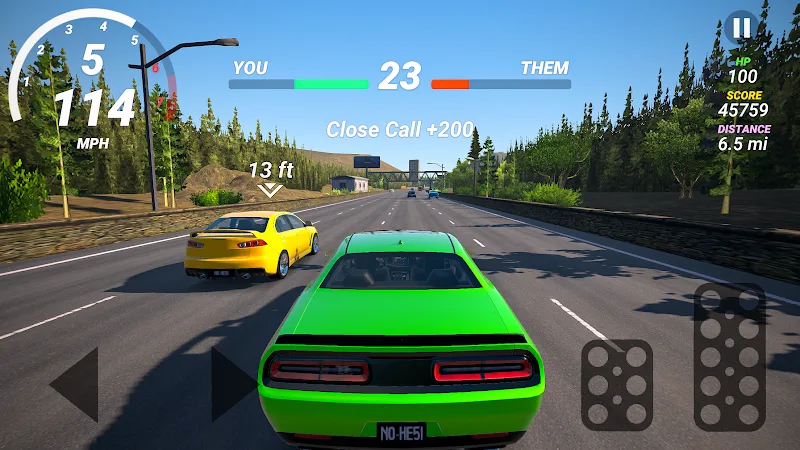 No Hesi Car Traffic Racing game image 3