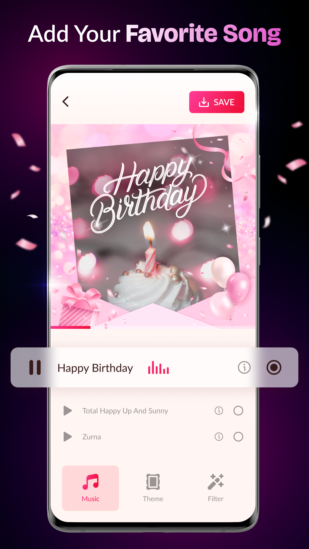 Happy Birthday Video Maker screenshot 1