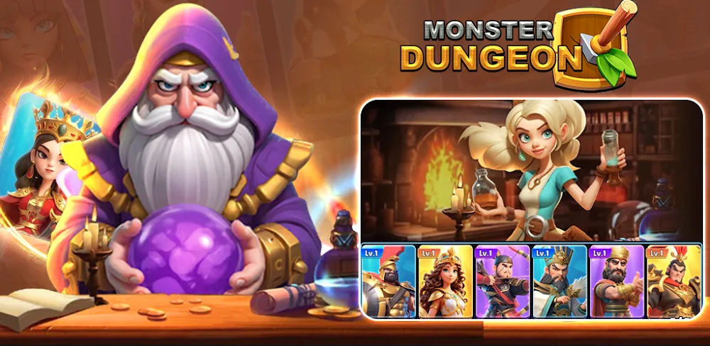 Monster Dungeon: Card RPG Game screenshot 1