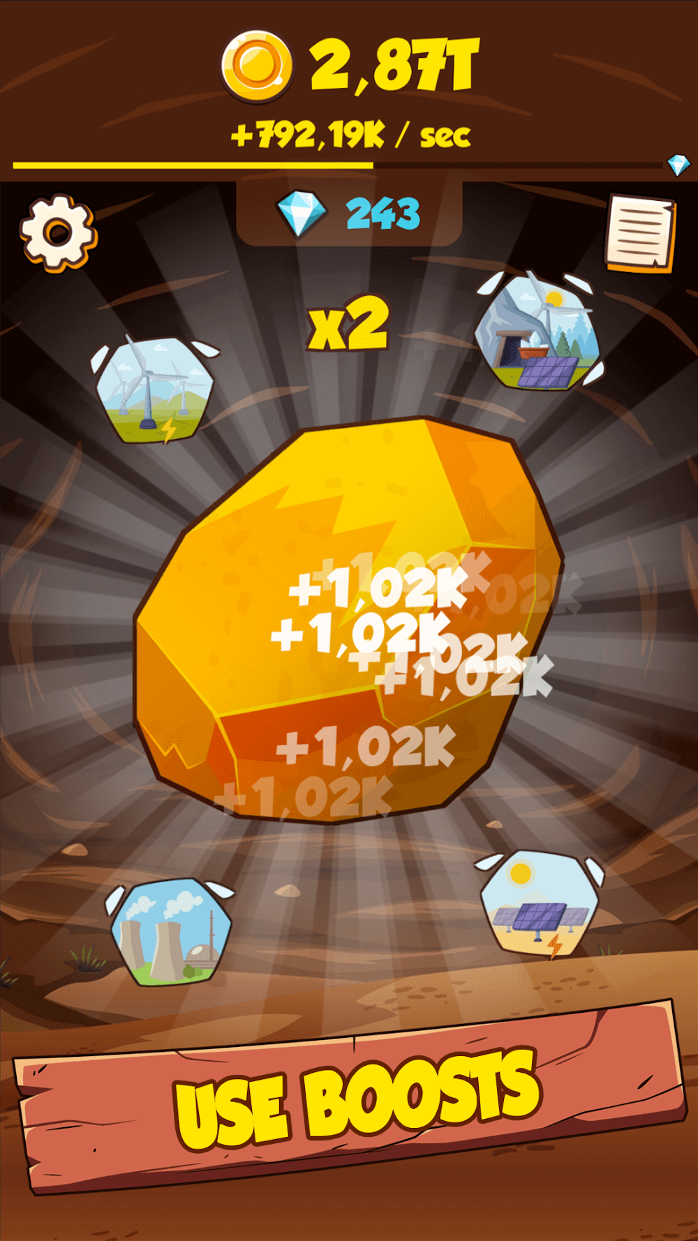 Mine Clicker gameplay screenshot 4