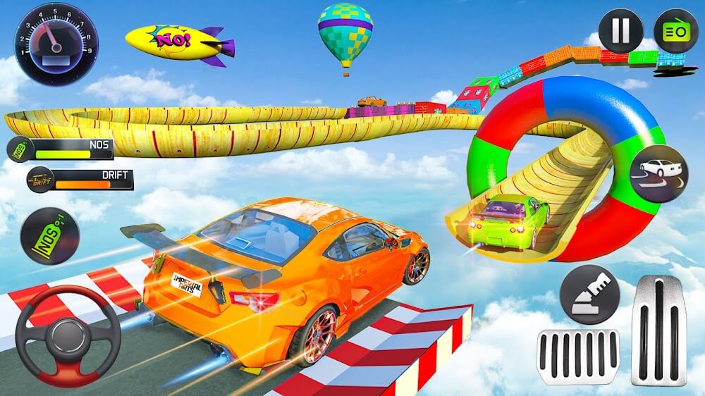 Mega Ramp Car Stunts Race screenshot 2