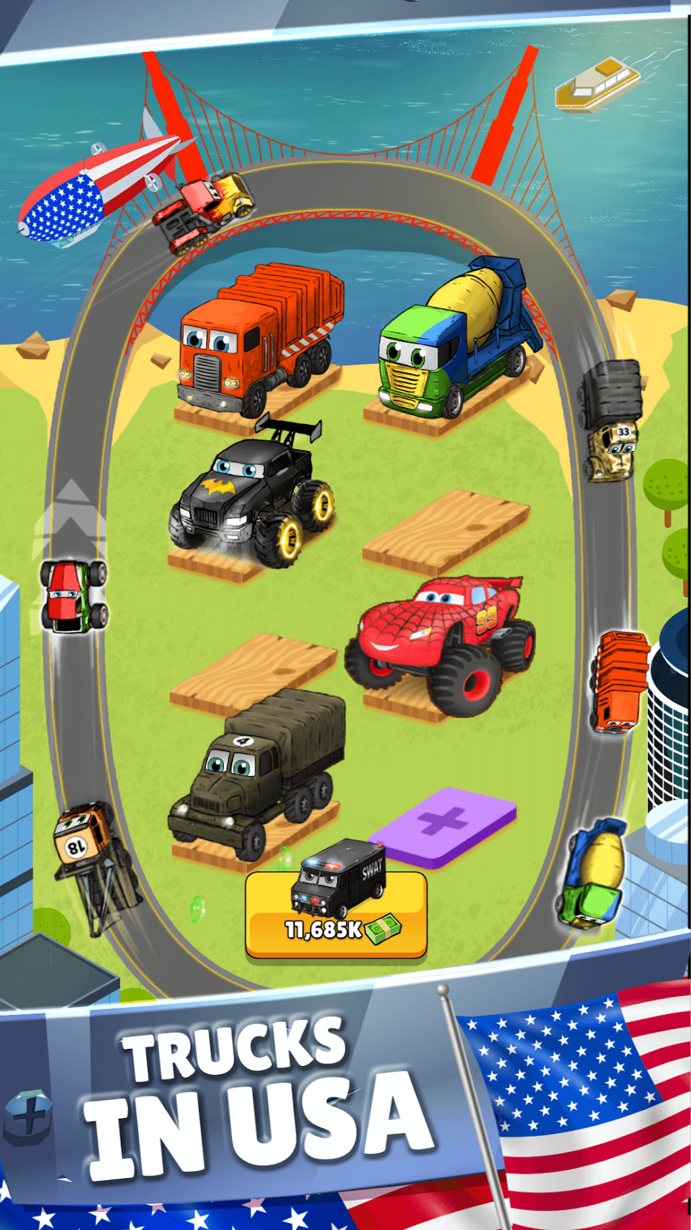 Merge Truck: Monster Truck gameplay screenshot 2