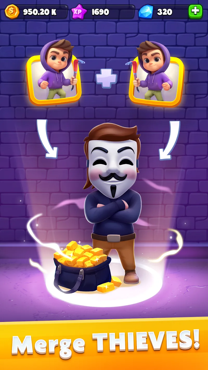 Merge Robbers: Idle Merging screenshot 3