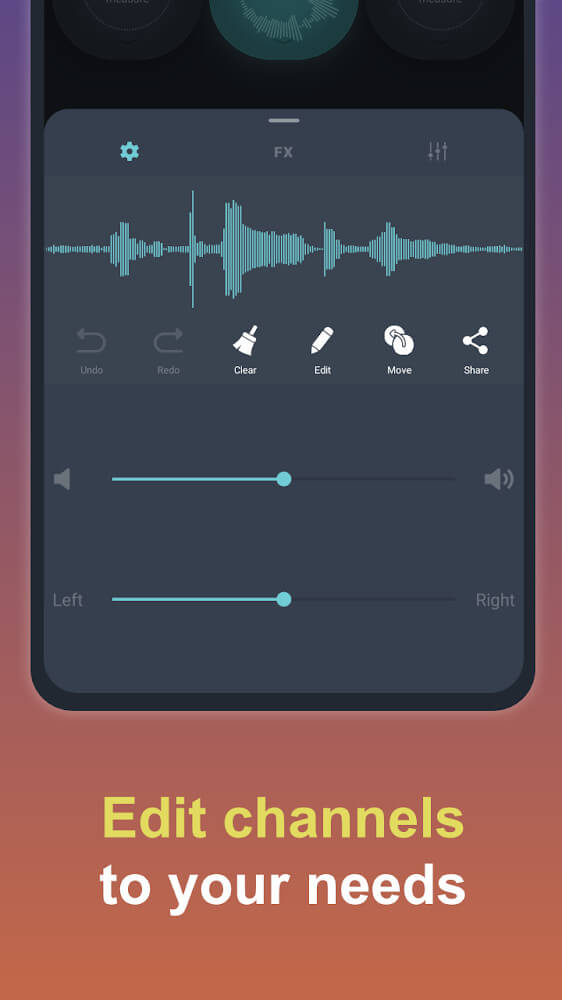 Audio export and sharing options