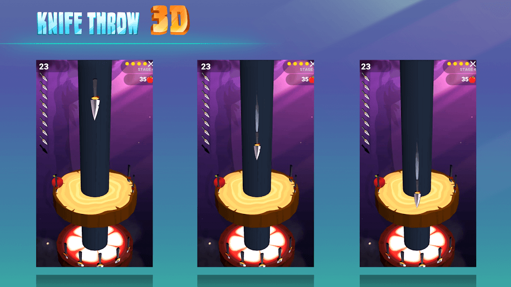 Knife Throw 3D screenshot 3
