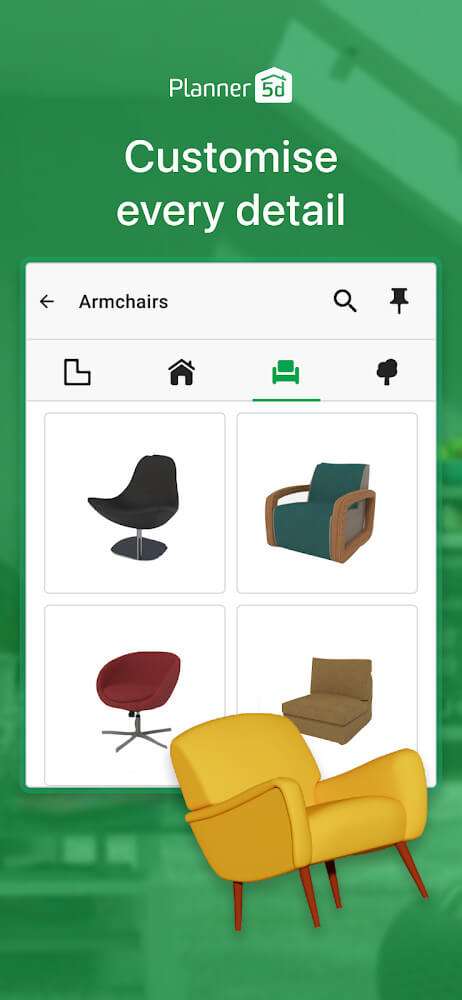 Planner 5D app preview 5