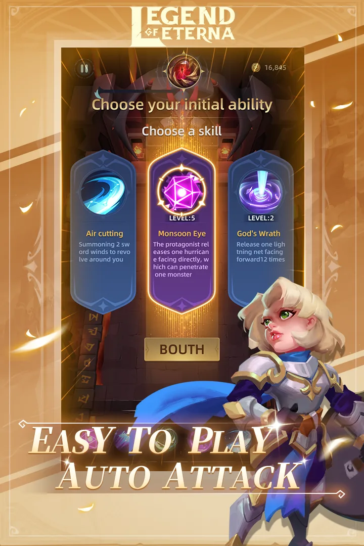 Legend of Eterna - Screenshot 3 - Highlights the dynamic combat system in action.