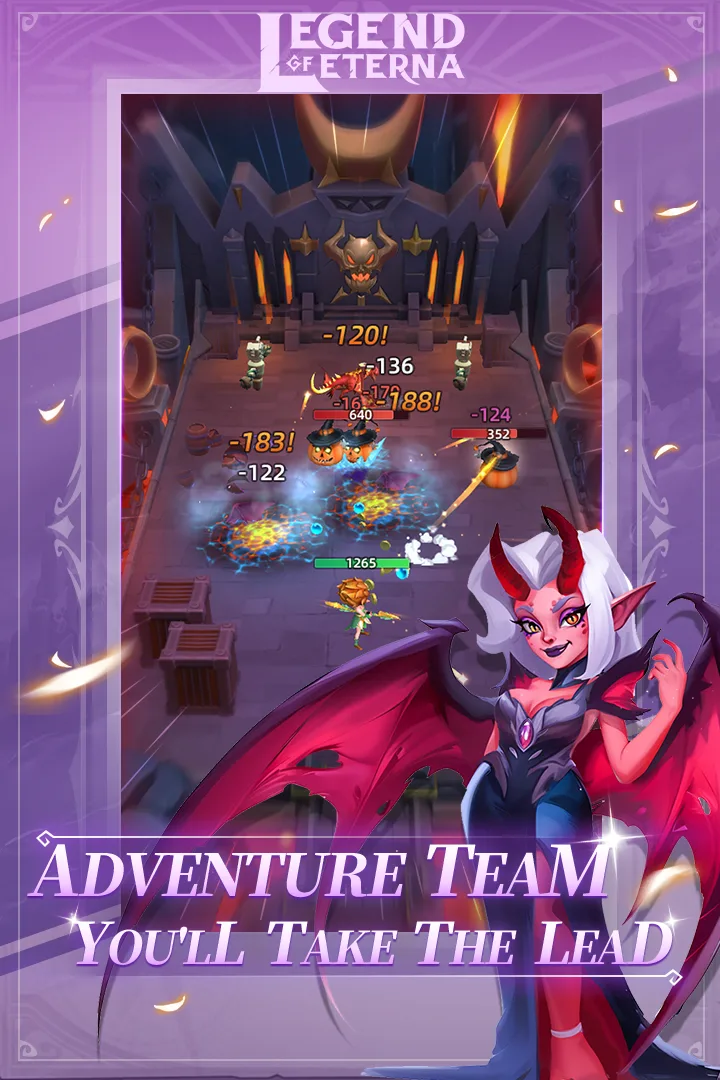 Legend of Eterna - Screenshot 2 - Showcases the engaging character designs and detailed environments.