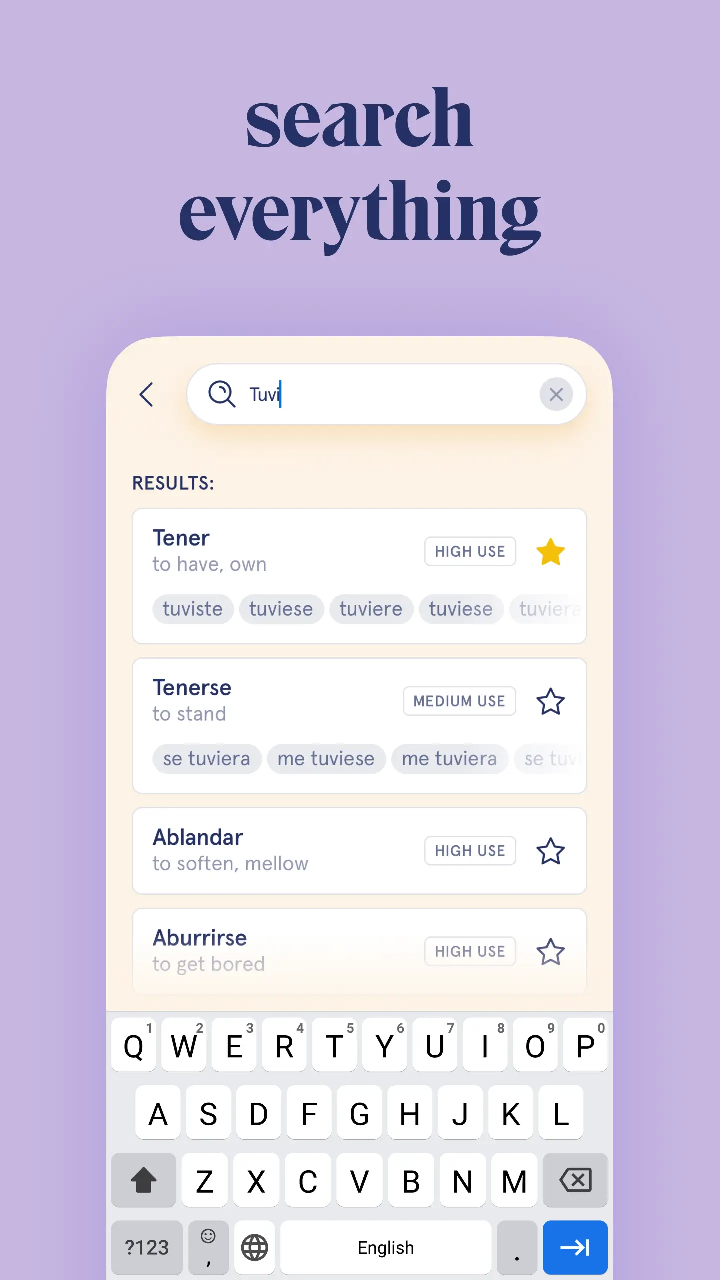 Visual Verbs: Spanish Verb App screenshot 3