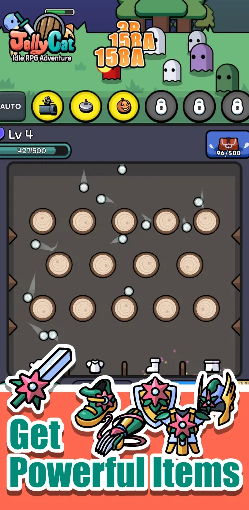 JellyCat: Idle RPG screenshot 2