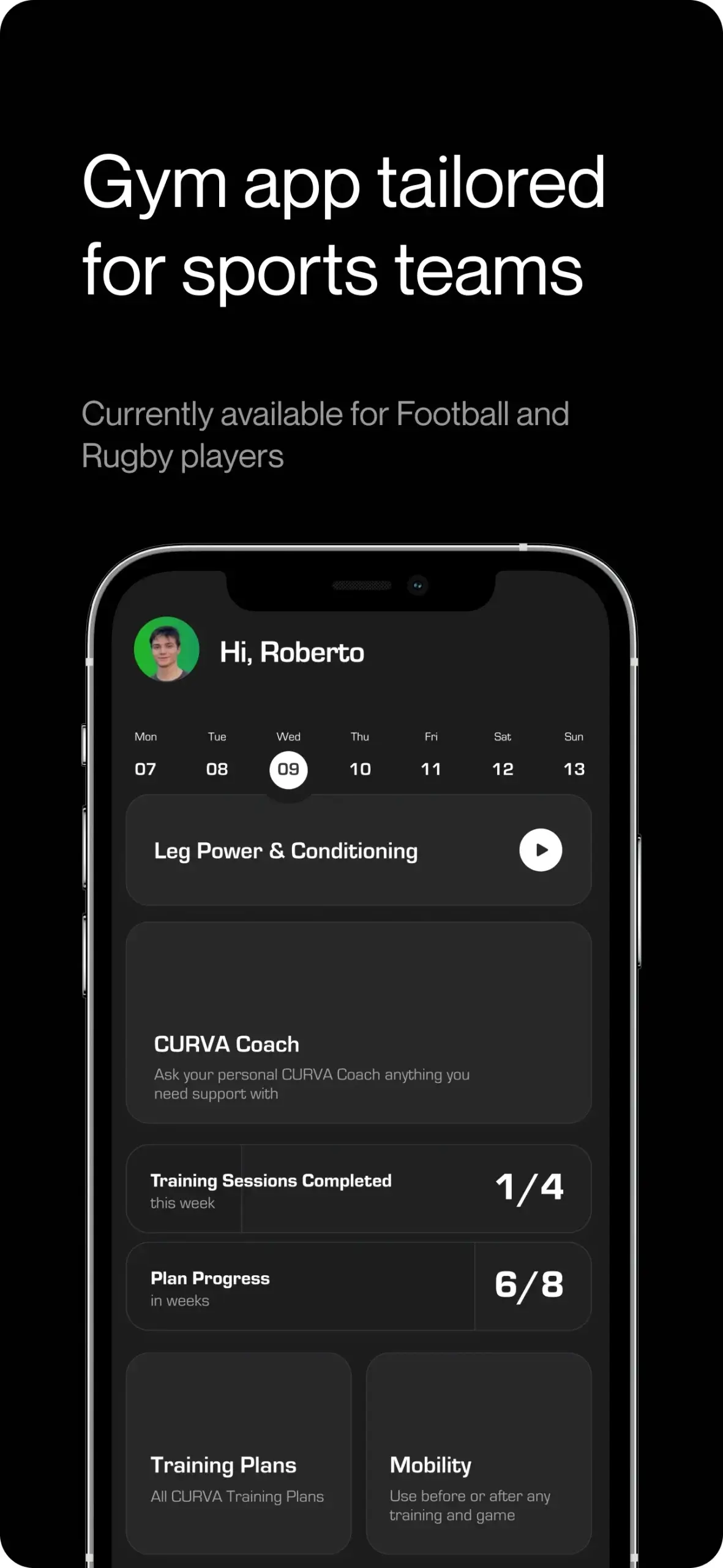 CURVA: Gym Plans & Coach screenshot 4