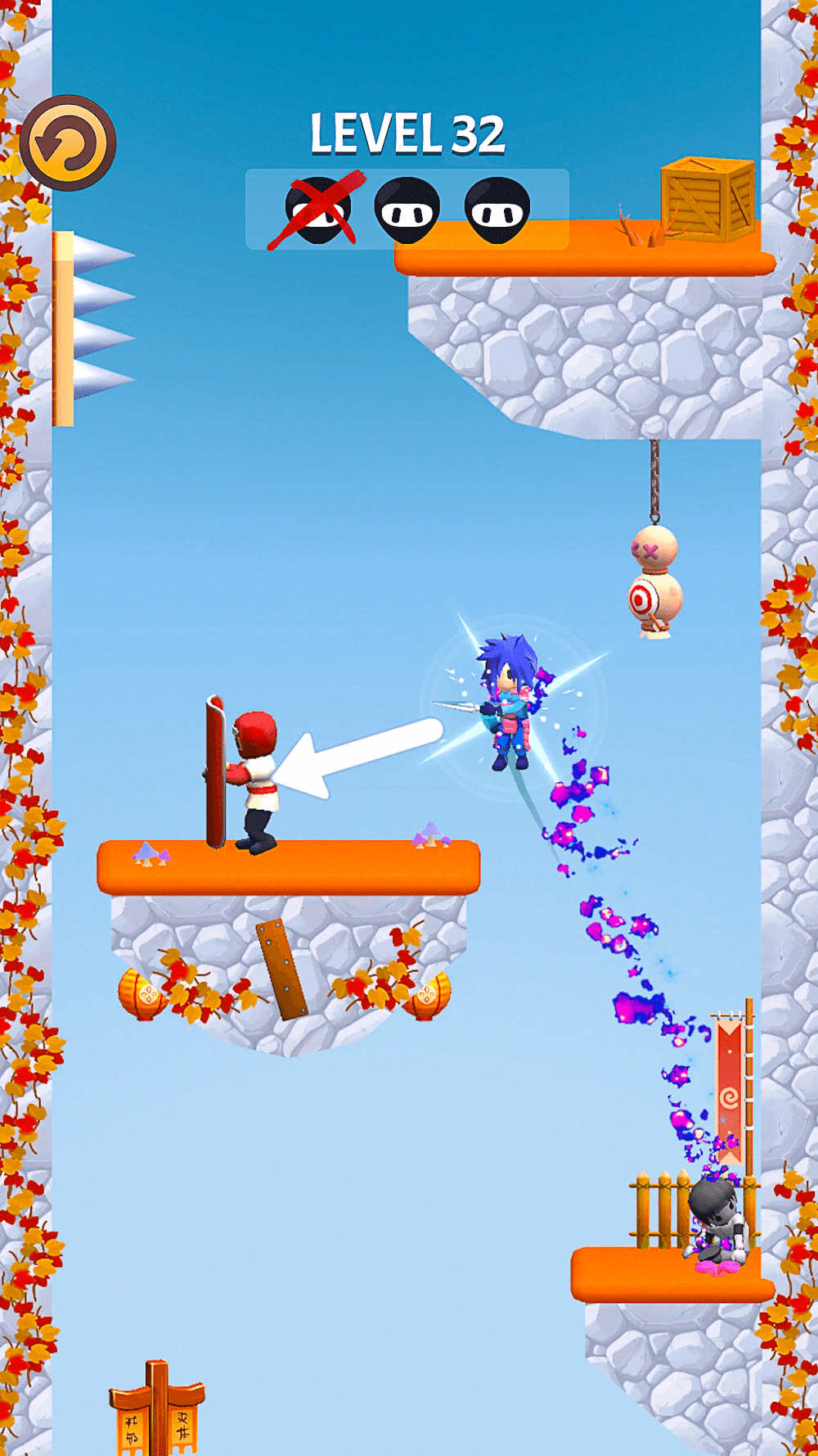 Kunai Master: Ninja Assassin game screen 2