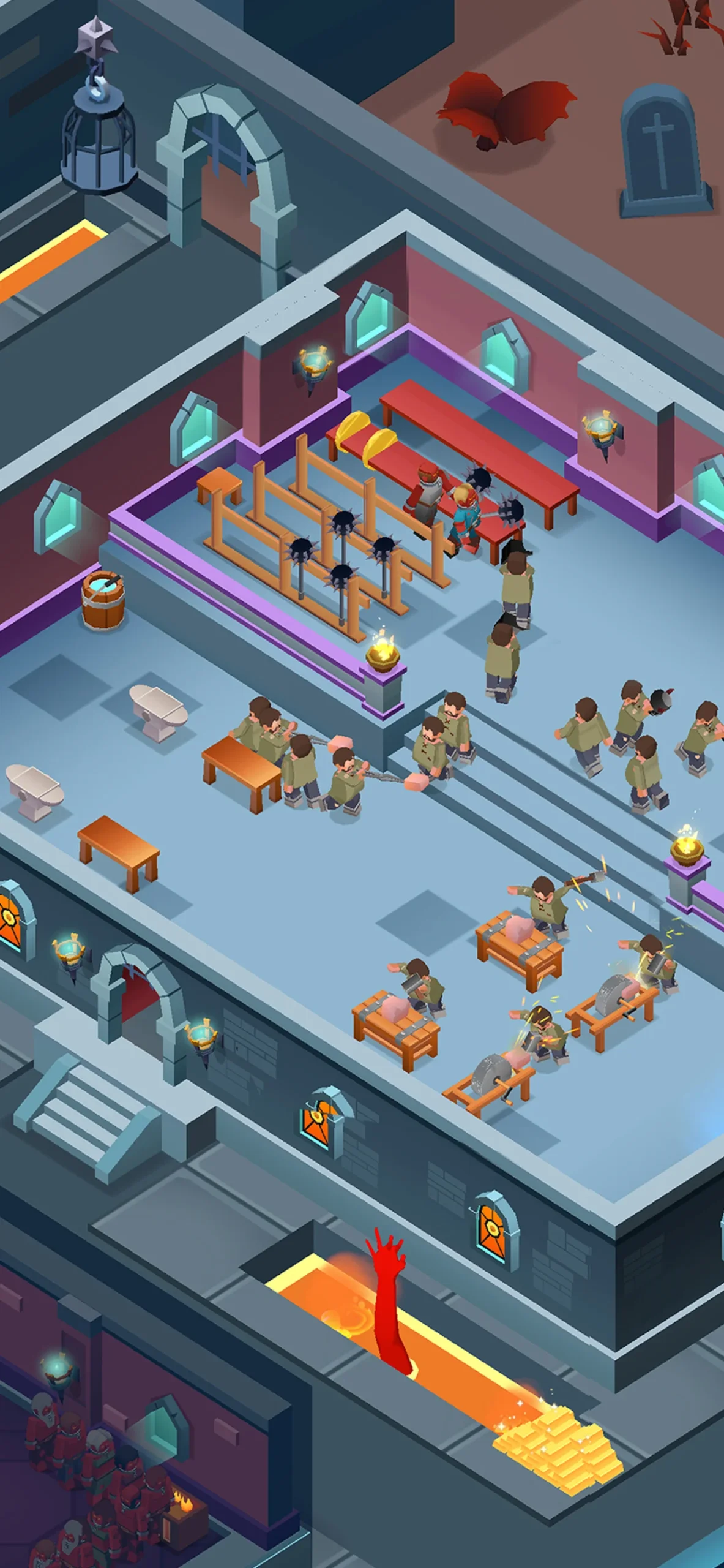 Idle Abbey Tycoon: Help people screenshot 1
