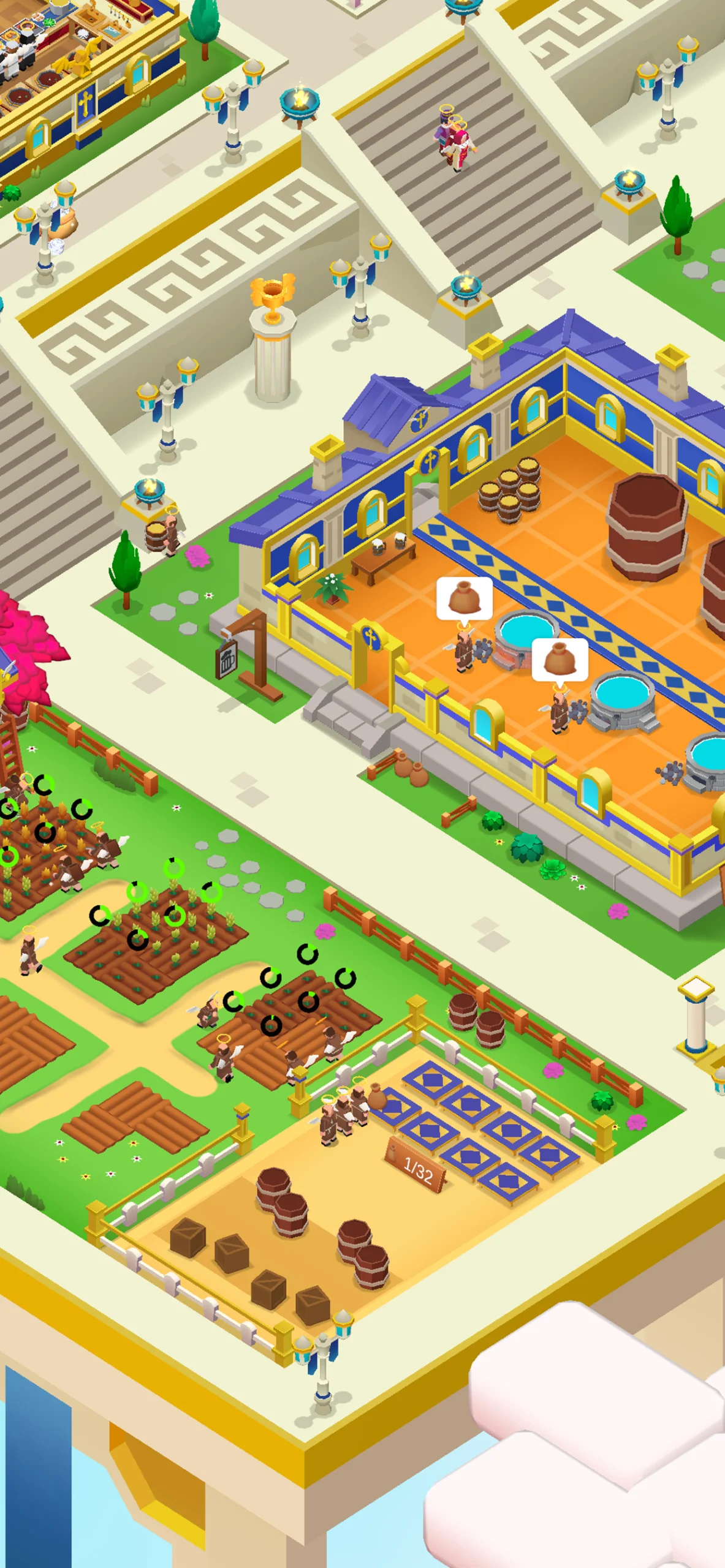 Idle Abbey Tycoon: Help people screenshot 4
