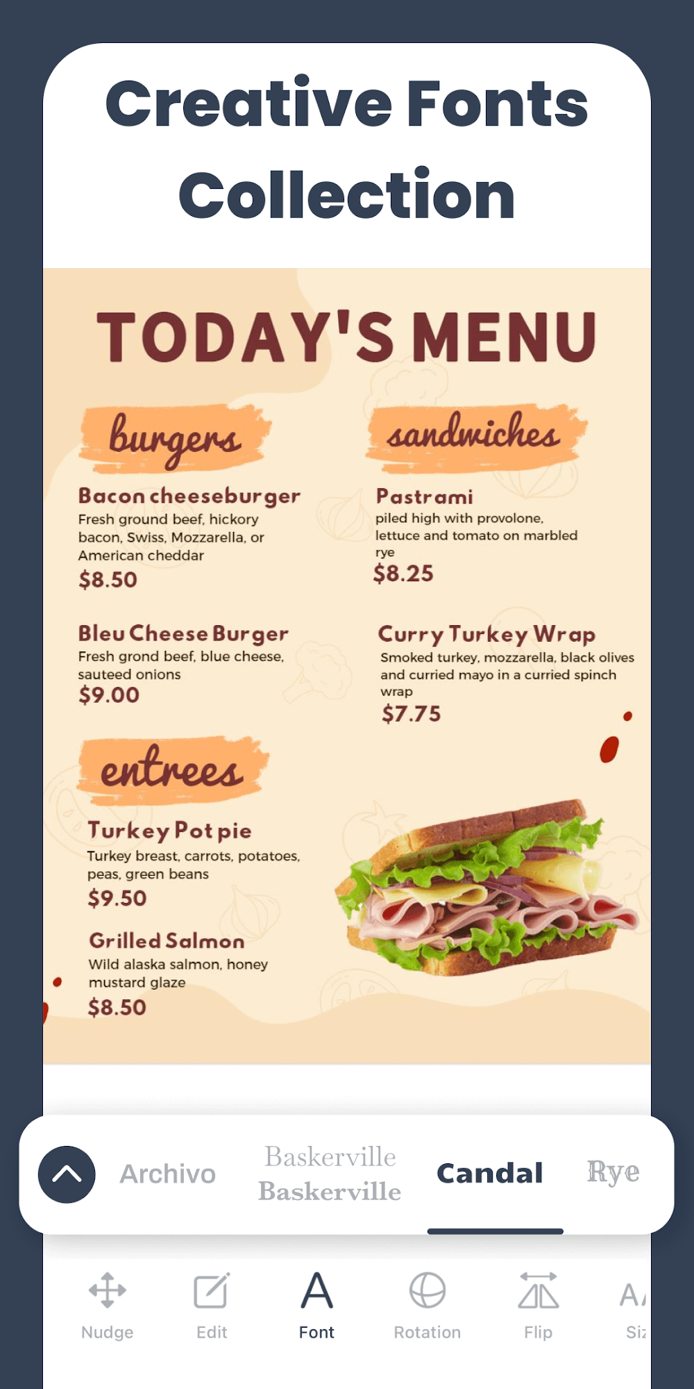 Lisi - Menu Maker screenshot 7