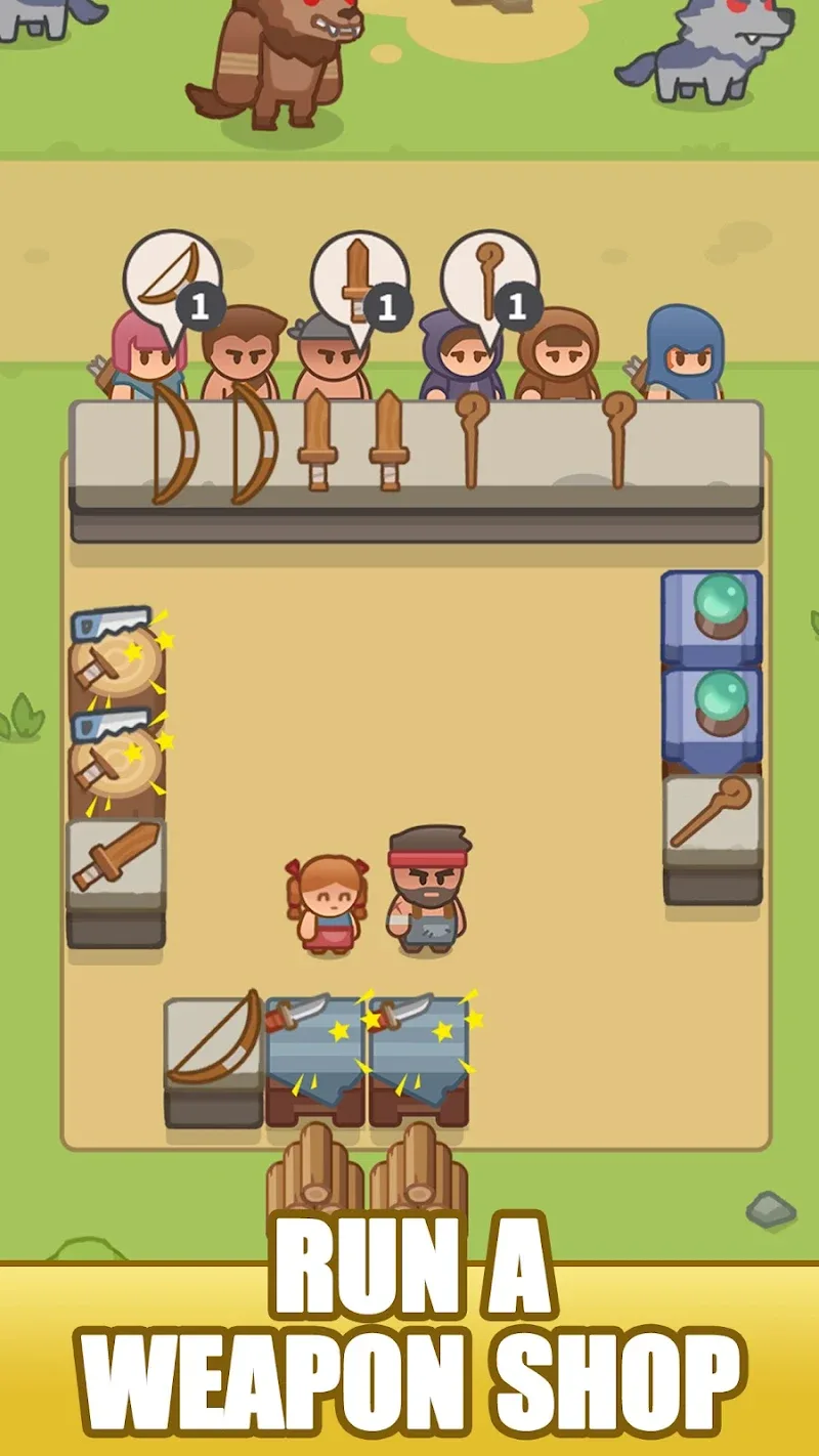 Idle Weapon Shop Tycoon screenshot 2
