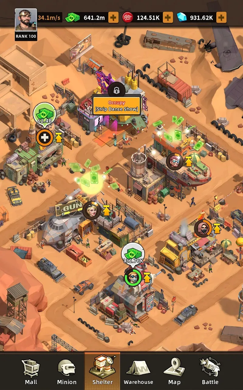 Idle Wasteland Criminal Empire gameplay screenshot 2