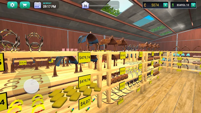 Grooming a horse in Horse Shop Simulator