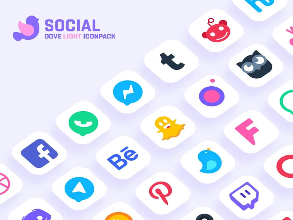 Dove Light: Icon Pack screenshot 4