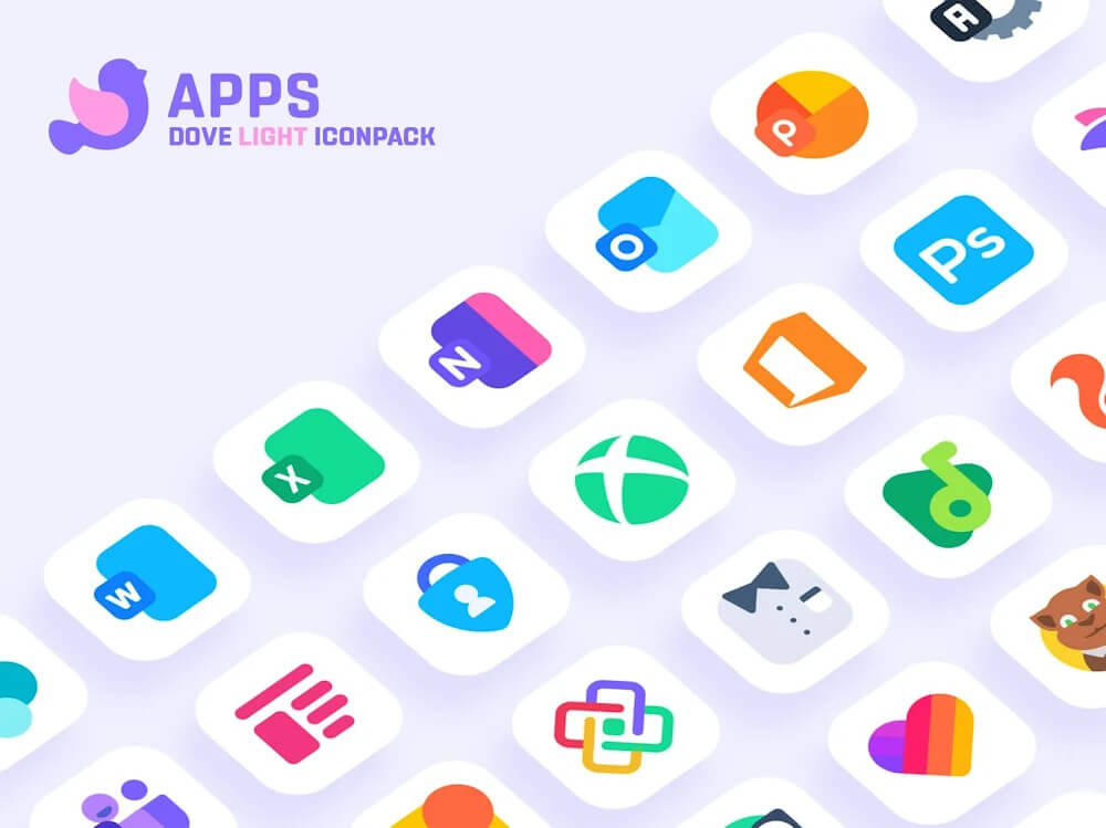 Dove Light: Icon Pack screenshot 5