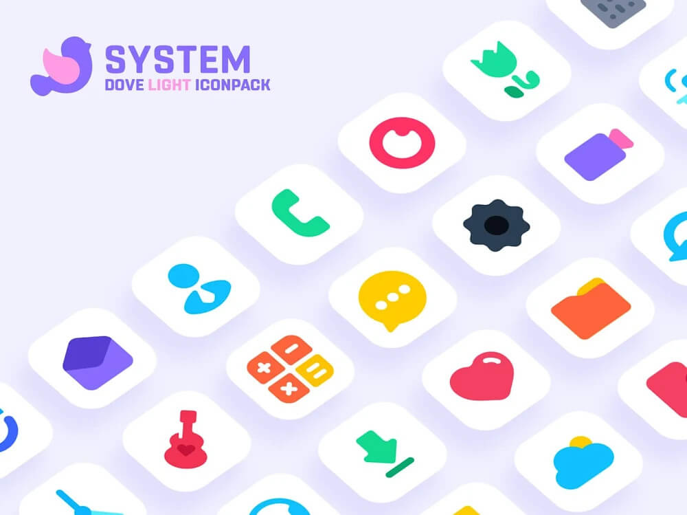 Dove Light: Icon Pack screenshot 2