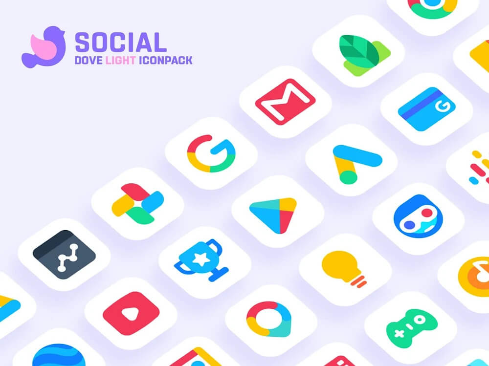 Dove Light: Icon Pack screenshot 3