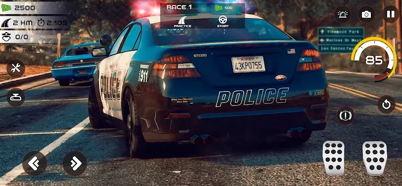 Highway Police Chase Car Games screenshot 3