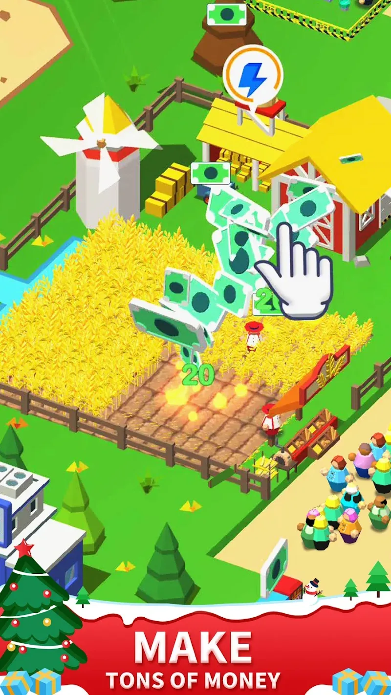 Idle Leisure Farm - Cash Click screenshot 3