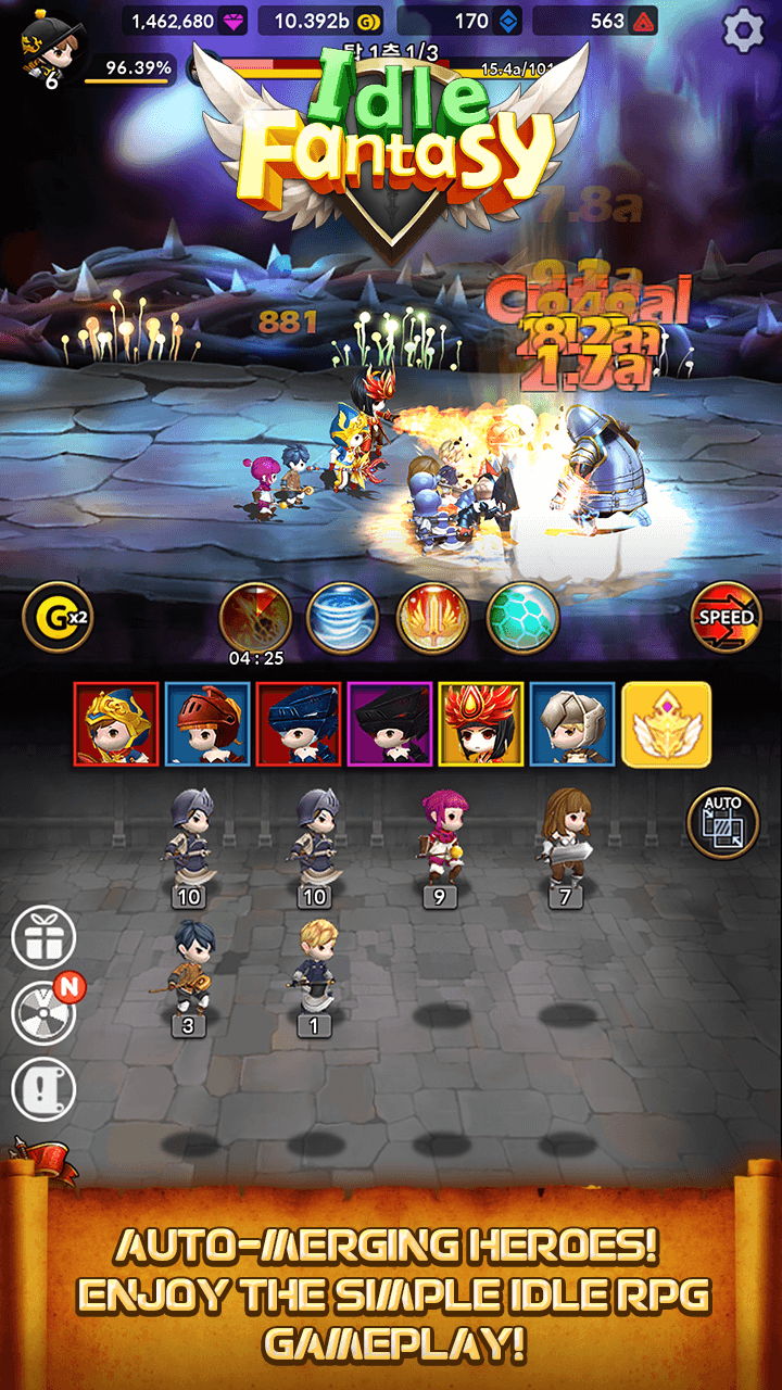 Idle Fantasy Merge RPG screenshot 3
