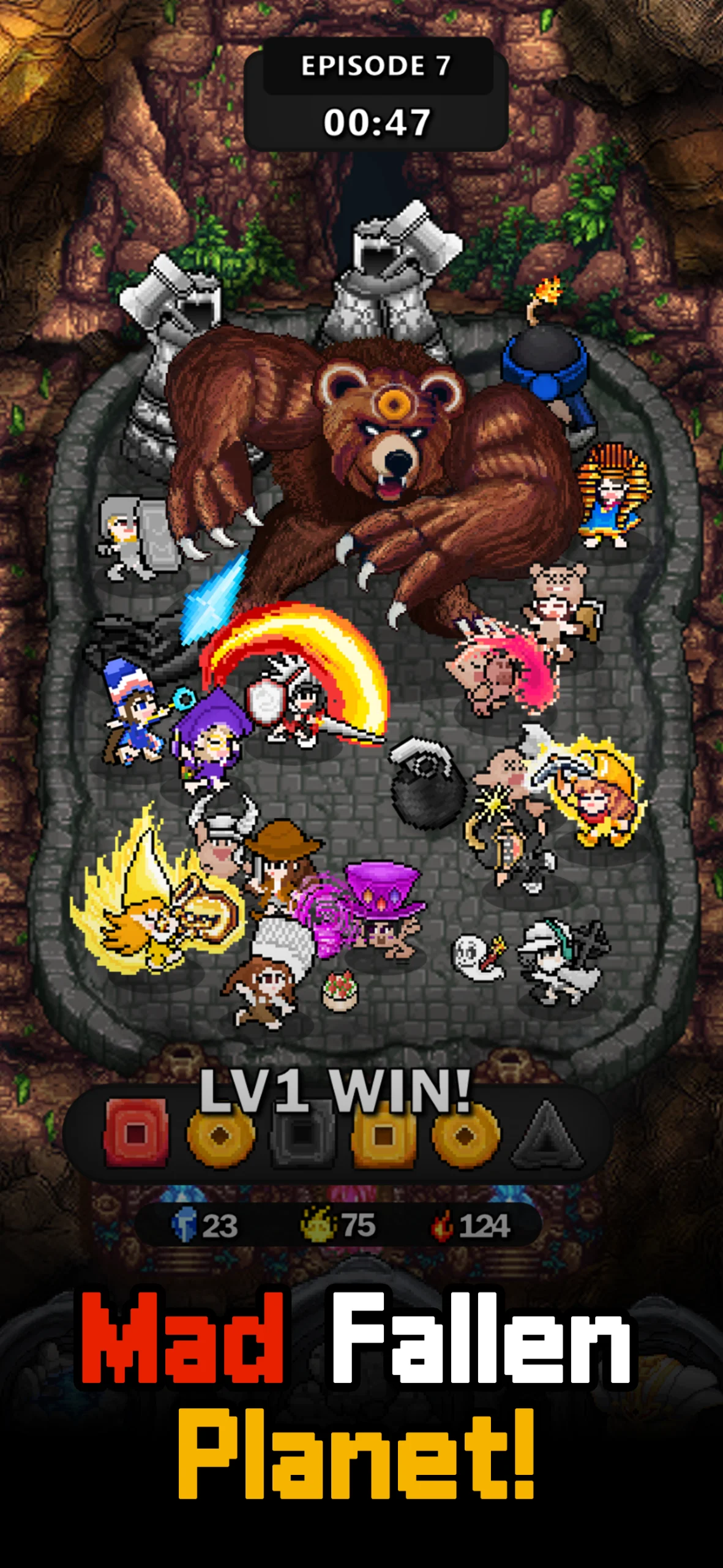 Trimo Heroes: Pixel Offense screenshot 1