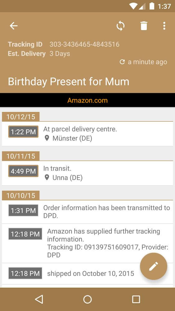 Deliveries Package Tracker screenshot 4
