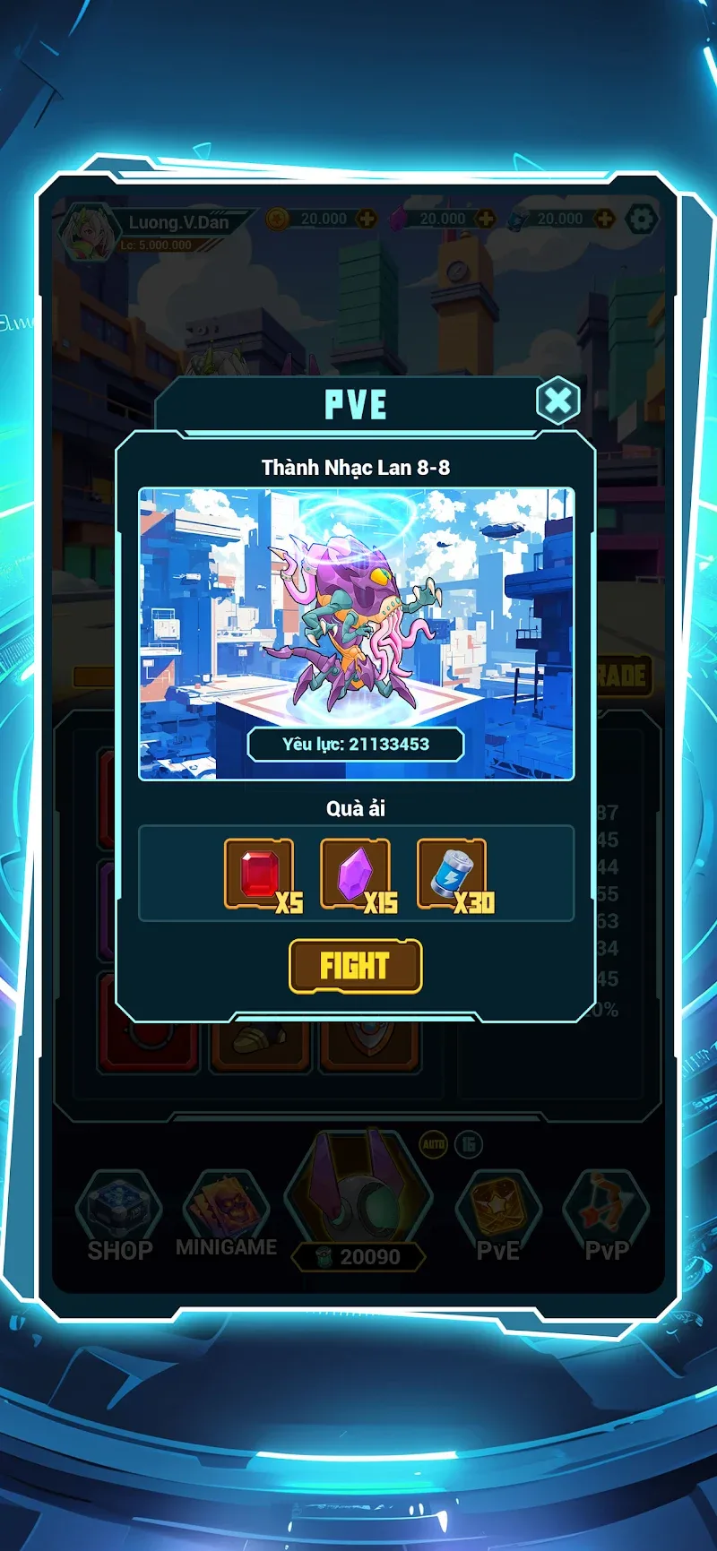 Idle Cyber Clash screenshot 2