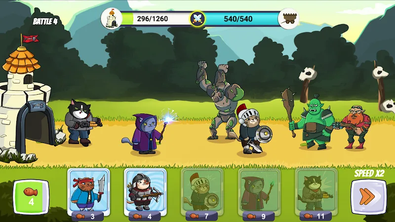 Idle Cat Castle: Tower Defense screenshot 3