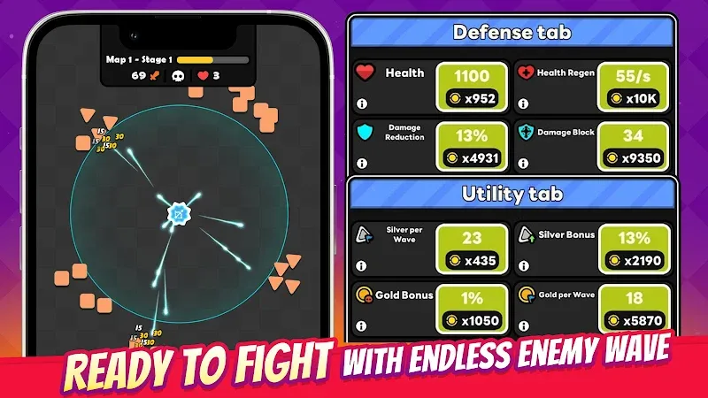 Idle Cannon: Tower TD Geometry screenshot 3