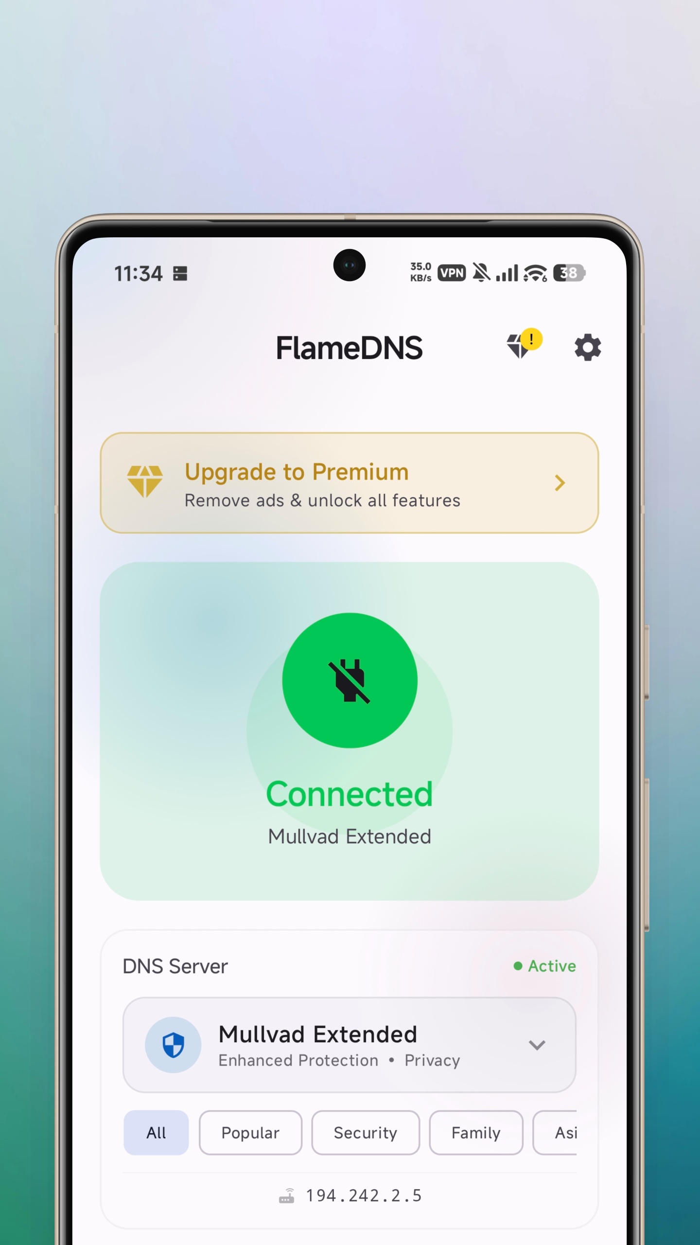 FlameDNS - DNS Changer preview 5