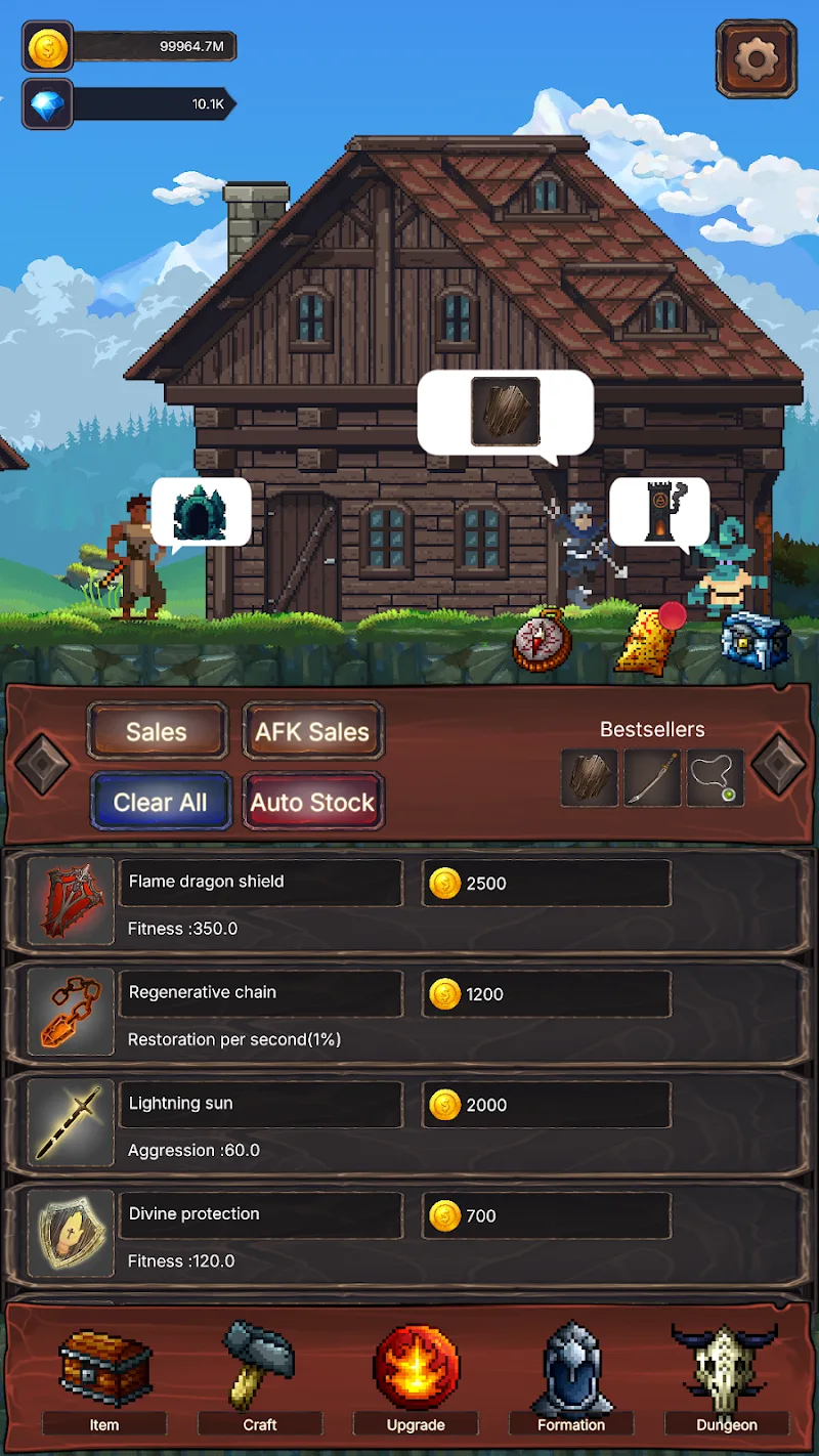 Hack & Craft Shop: Idle RPG gameplay preview 4