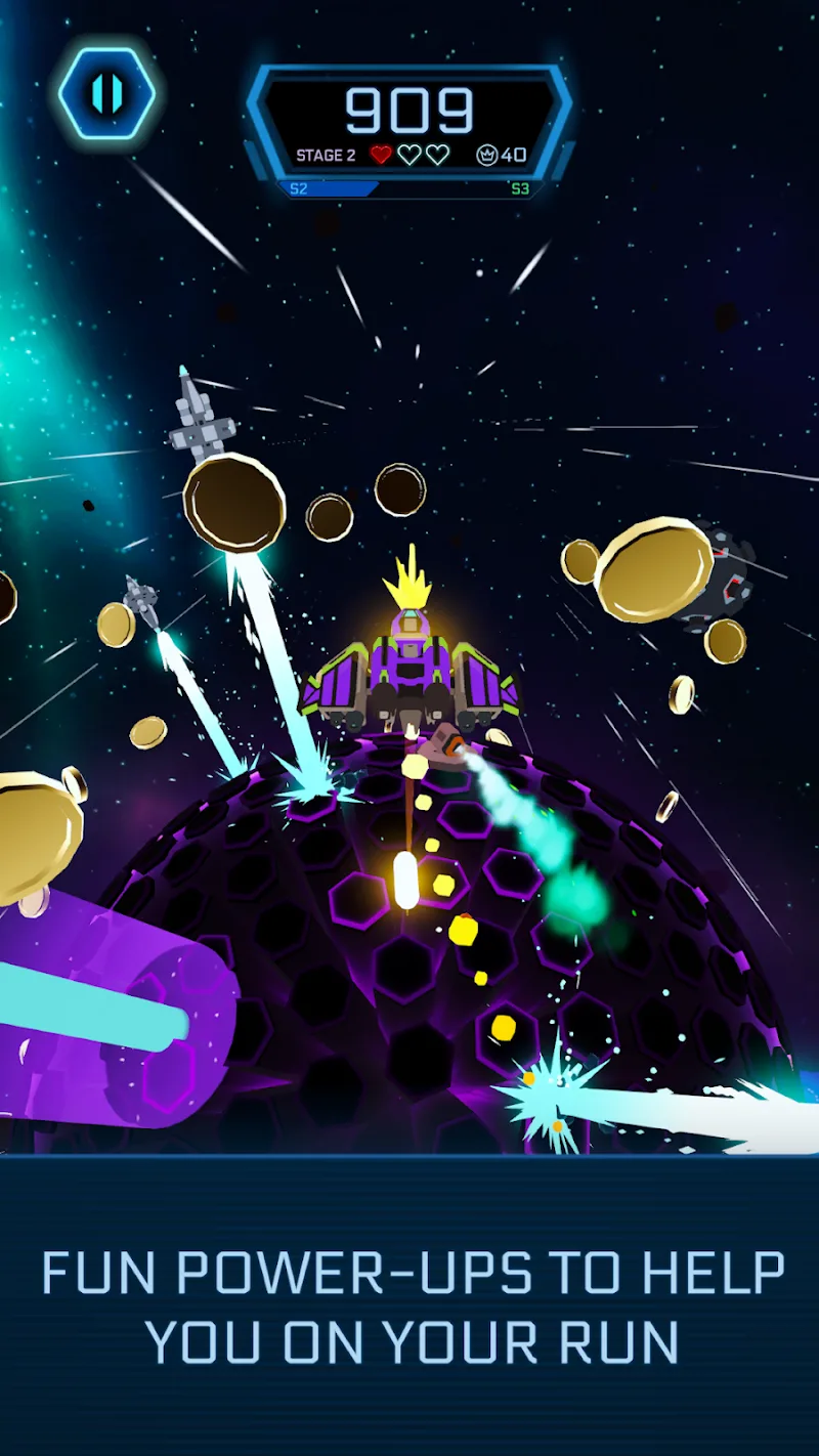 Galaxy Swirl: Hexa Endless Run screenshot 5