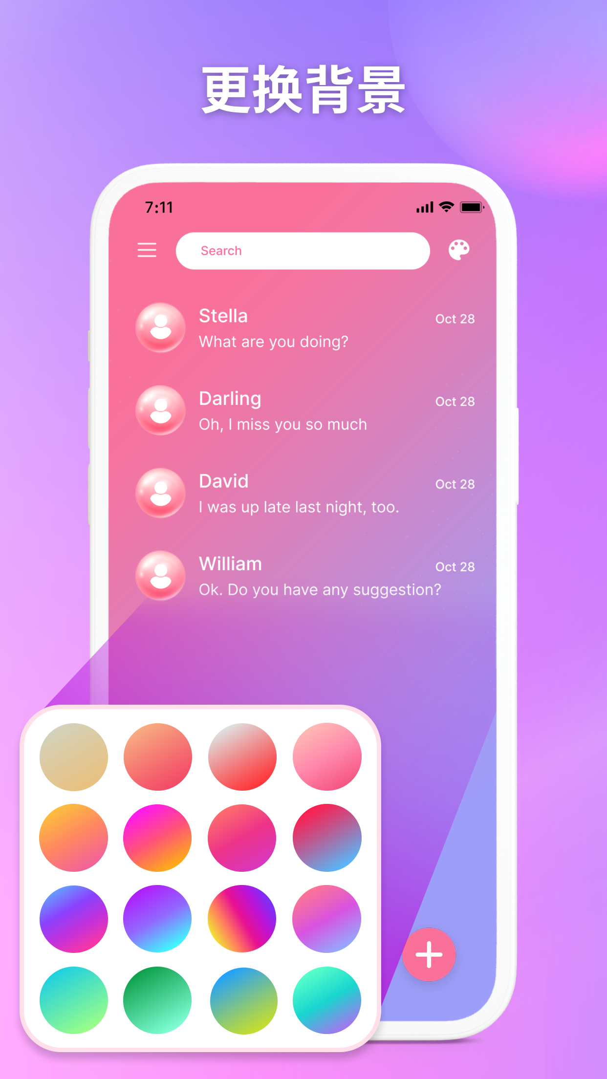 Messenger - Color SMS screenshot 4