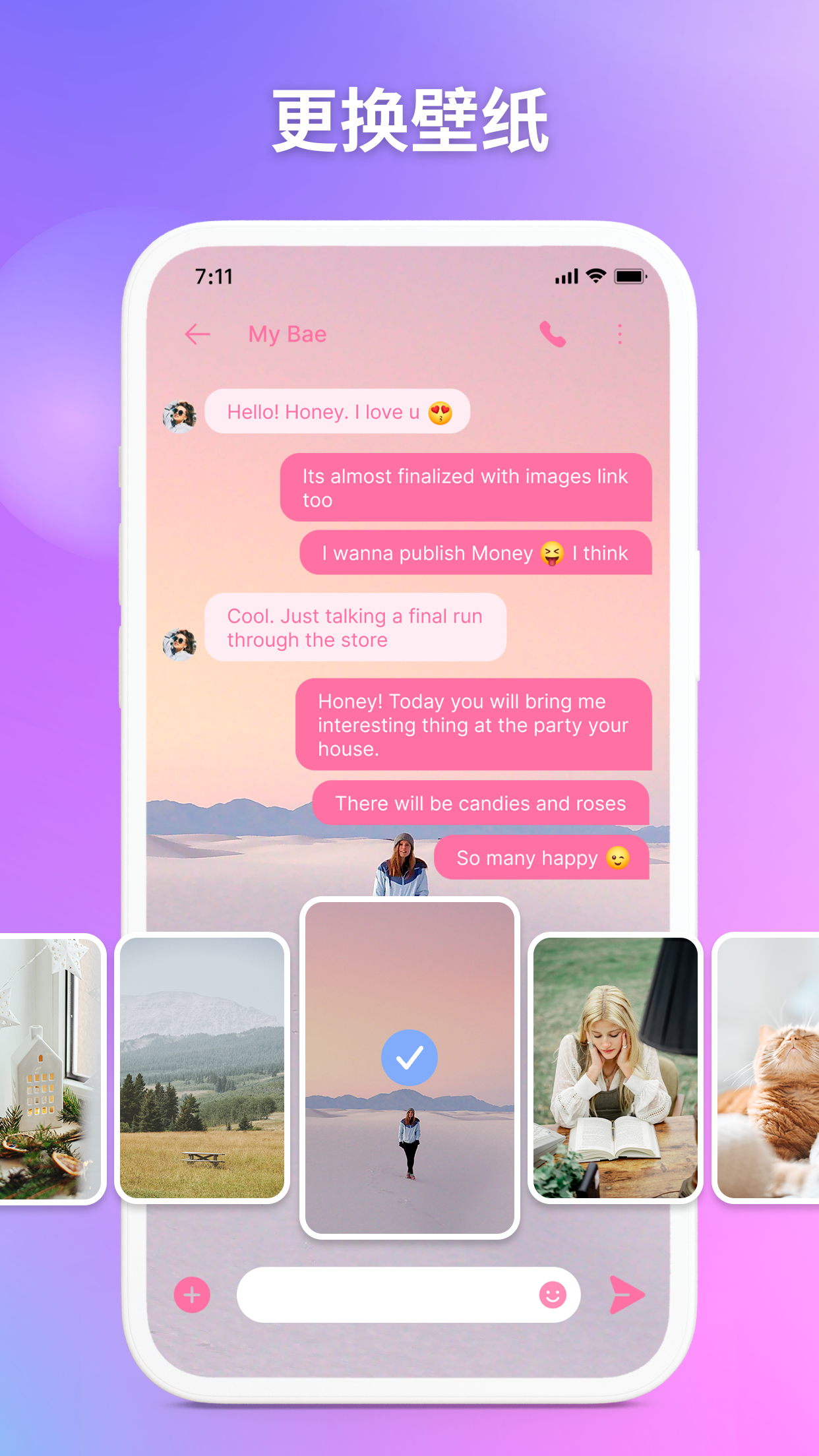 Messenger - Color SMS screenshot 1