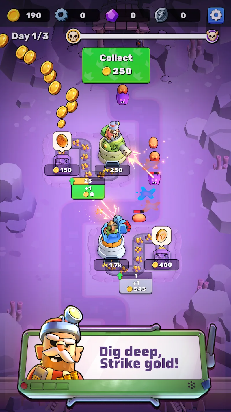 Greedy Defender: Idle Defense screenshot 2