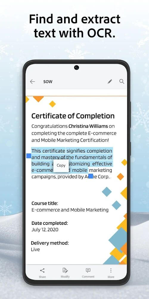 Adobe Scan interface preview 7