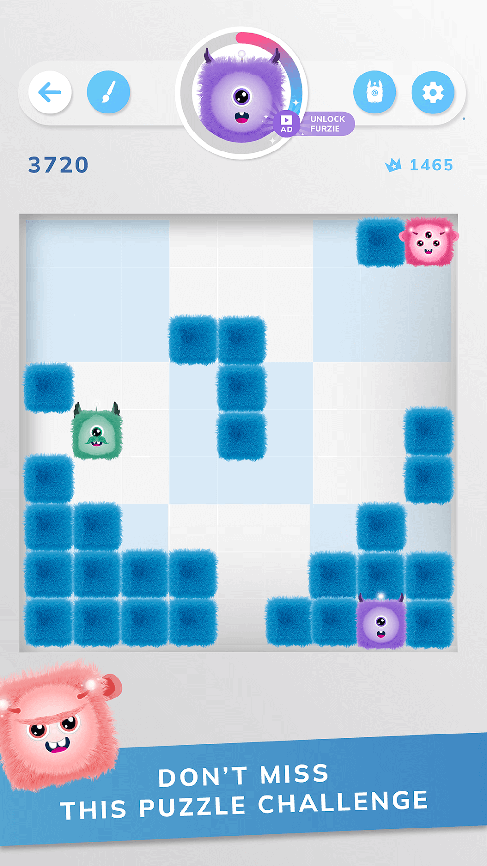 Furzies: Mergedoku screenshot 4