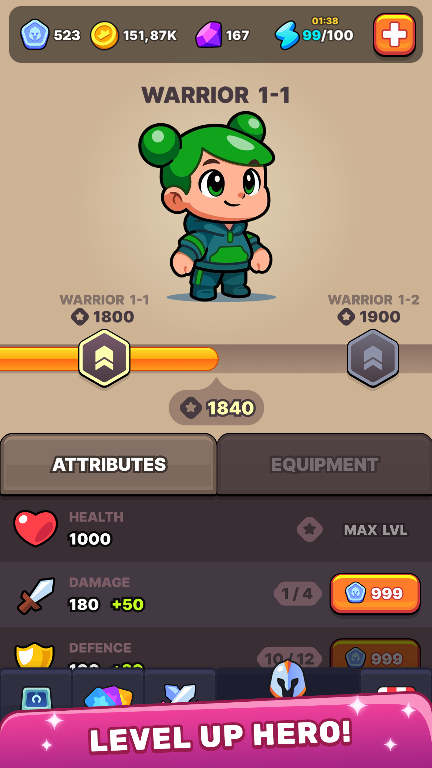 Roll & Wall: Idle Roguelike TD screenshot 4