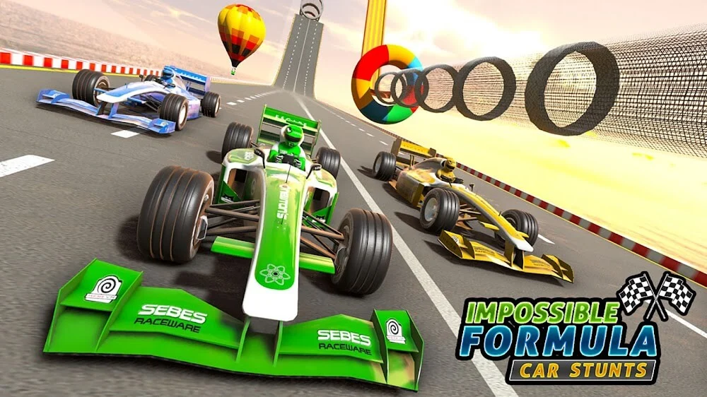 Formula Car Racing Stunts Ramp screenshot 2