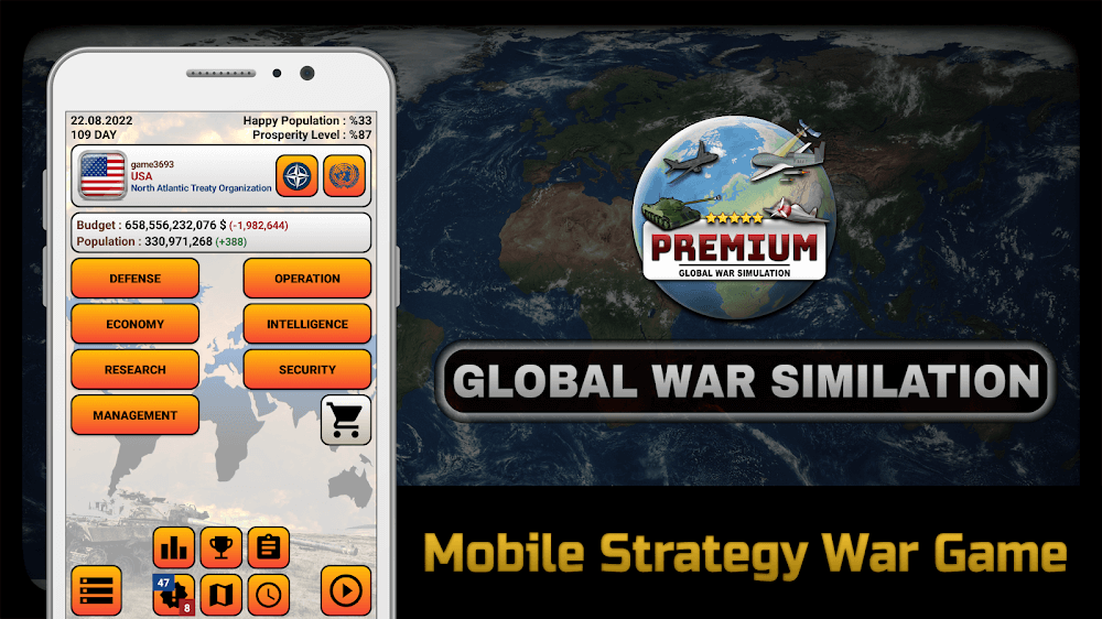Global War Simulation screenshot 2