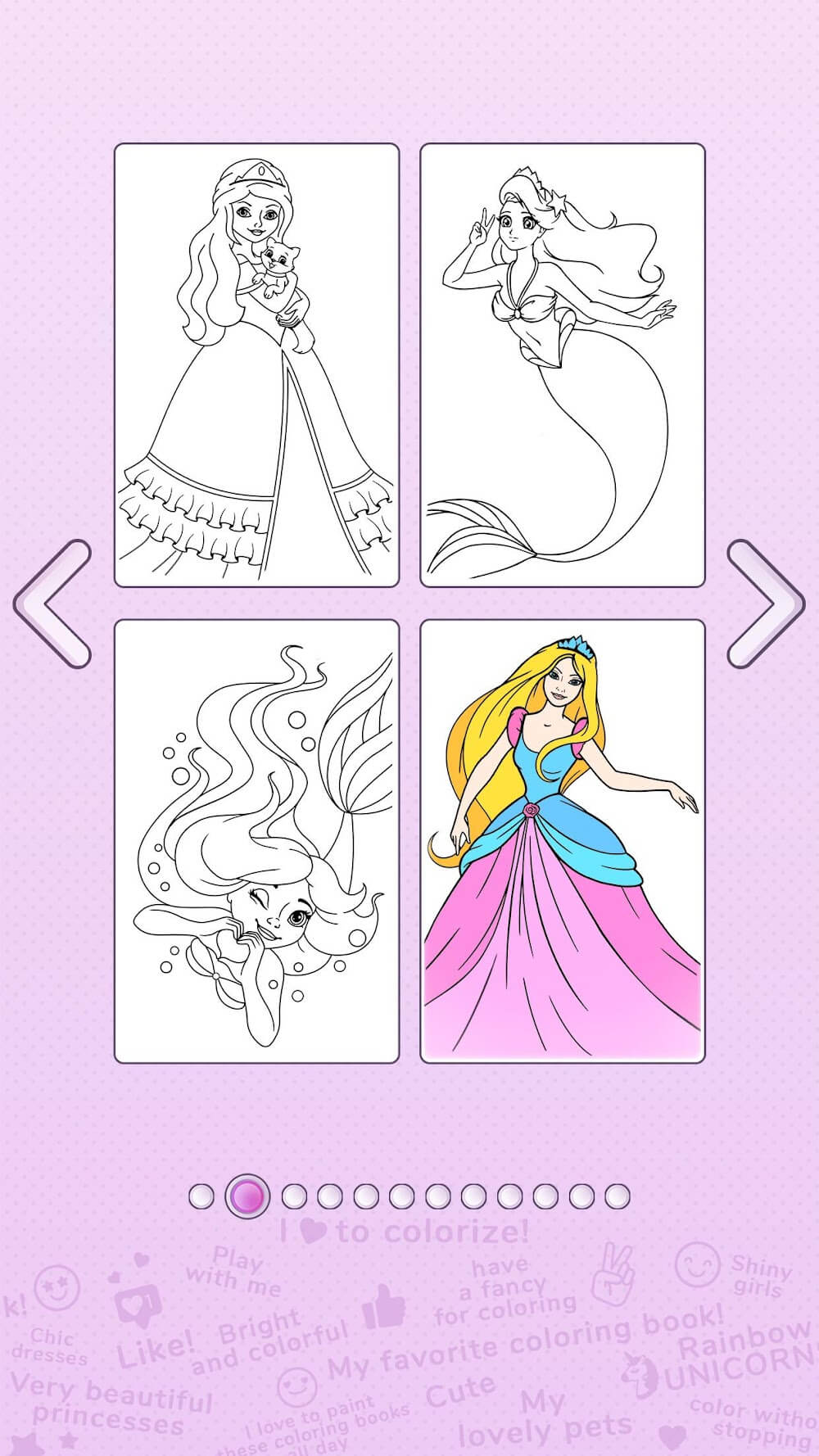 Girls Coloring Book for Girls screenshot 4