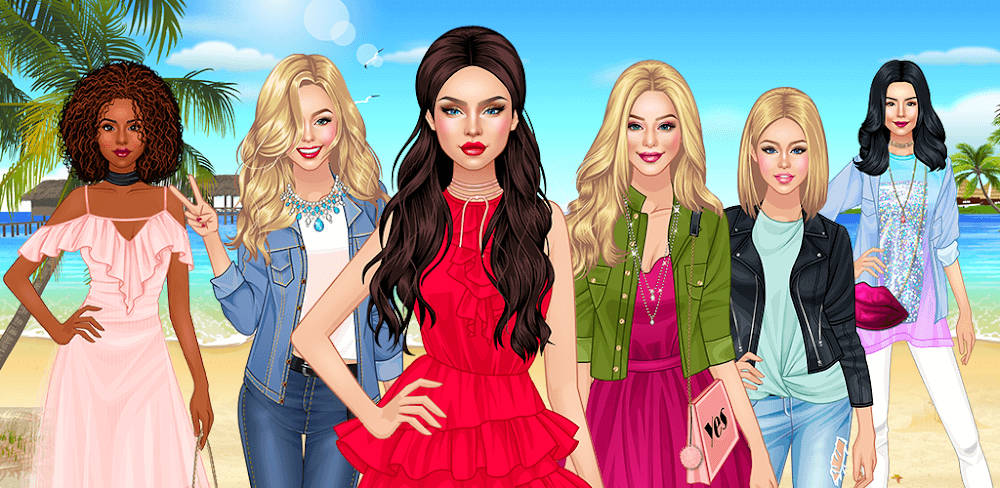 Girl Squad screenshot 1 - *Image showcasing the game's multi-model styling feature*