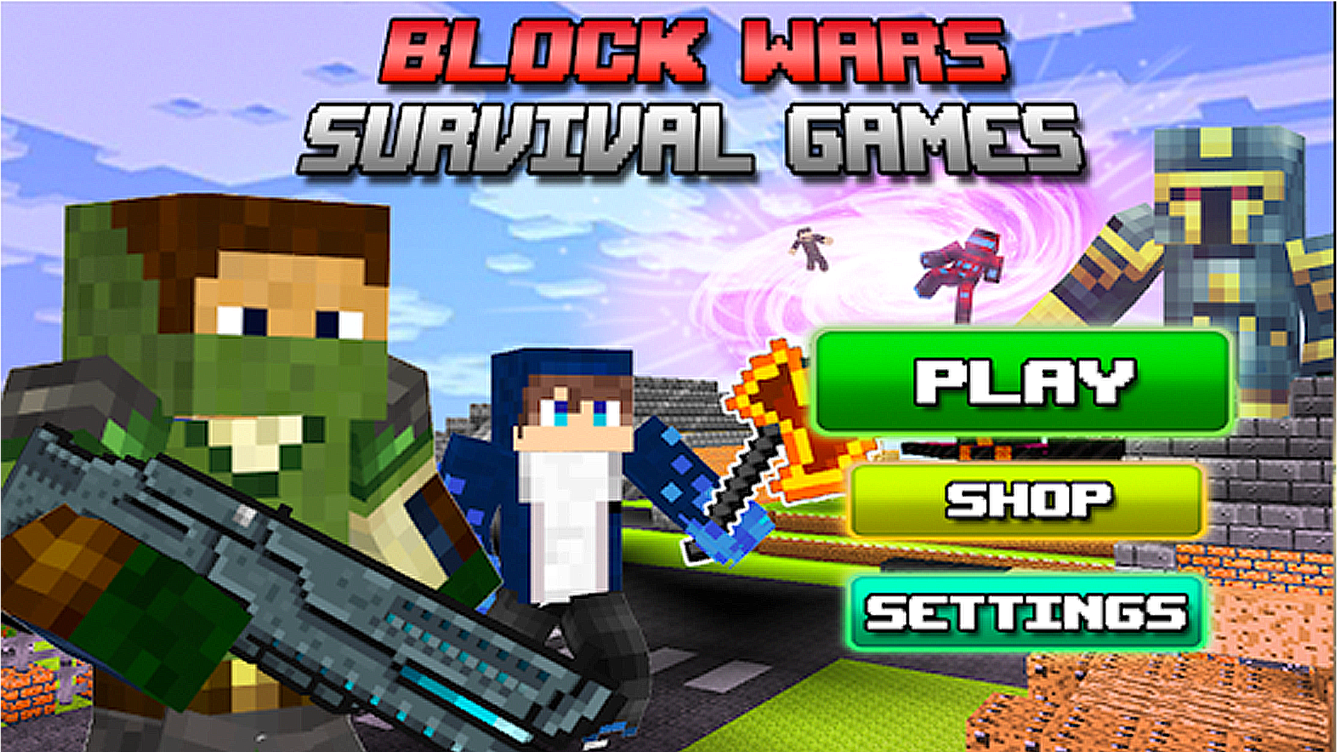 Block Wars Survival Games screenshot 1